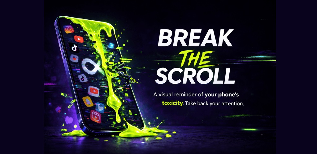 Cursed Screen — a visual reminder of your phone's toxicity